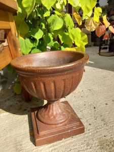 Two Errington Reay Salt Glazed Garden planters. Approx 40cm height. Available as a pair or singly. 
REF HH20723m4a
& HH20723m4b
Price £120 each