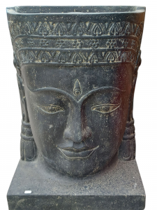 This large Buddha head statue can be used as a water feature or simply as a stunning garden ornament. It's not a vintage item, but is interesting enough to feature on these pages. Made from a composite stone it stands about 75cm high and is 55cm wide. £350