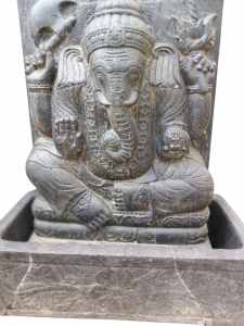 Statue of Ganesha,(base not included) suitable for garden or conservatory. A stunning ornamental piece or could be used as a water feature. Not a vintage item but worth featuring on our website Height 90cm and approx 60cm wide. £350 sold as seen