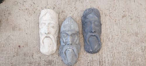 Cast faces by artist Sarah Cottrell