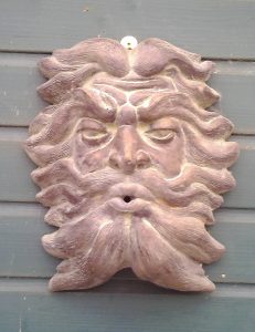 Bronze-effect Northwind Fountain Mask