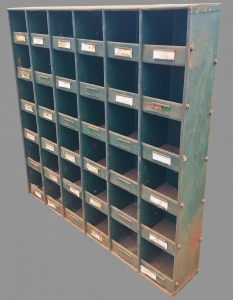 Vintage Pigeon Hole Cabinet
