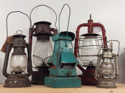 Selection of Vintage Paraffin Lamps