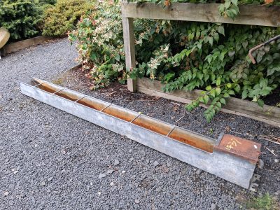 Extra Long Narrow Galvanised Water Trough