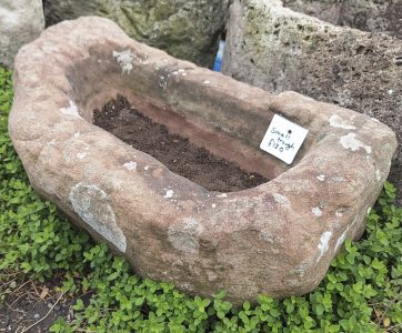Small Red Sandstone Trough (flat back)