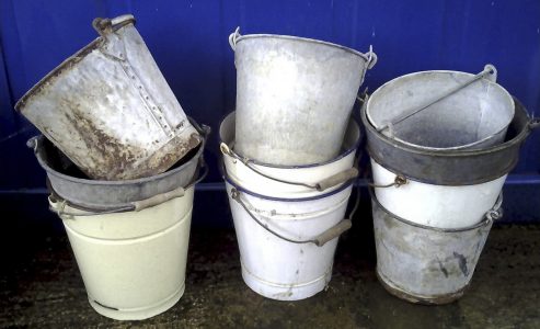 Vintage Metal Buckets