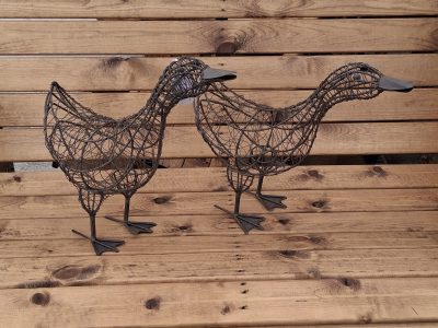 Metal Goose Ornaments