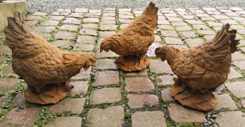 Cast Iron Hens